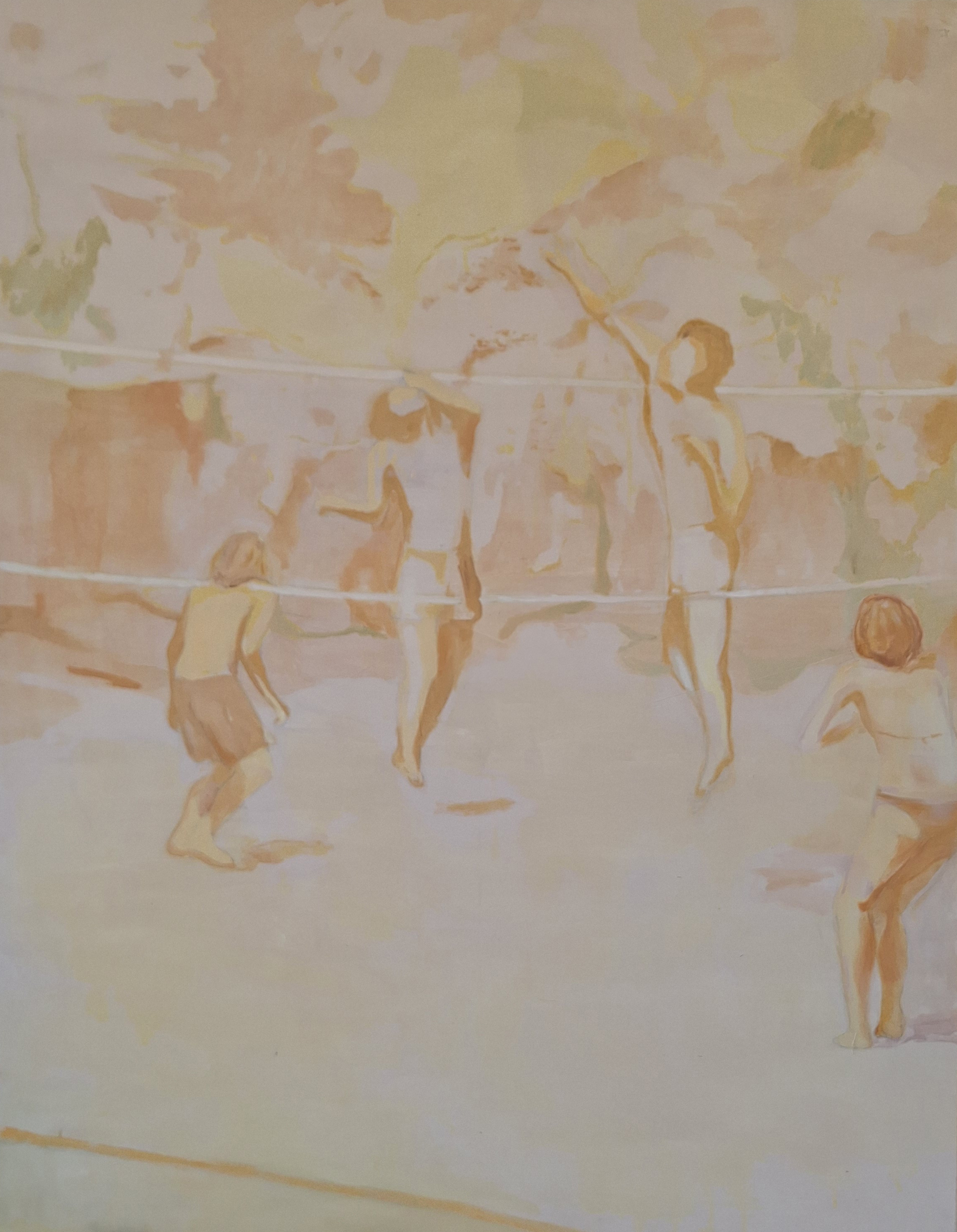 Dopo la lasagna, 2025. Olio su tela (140x110 cm)
