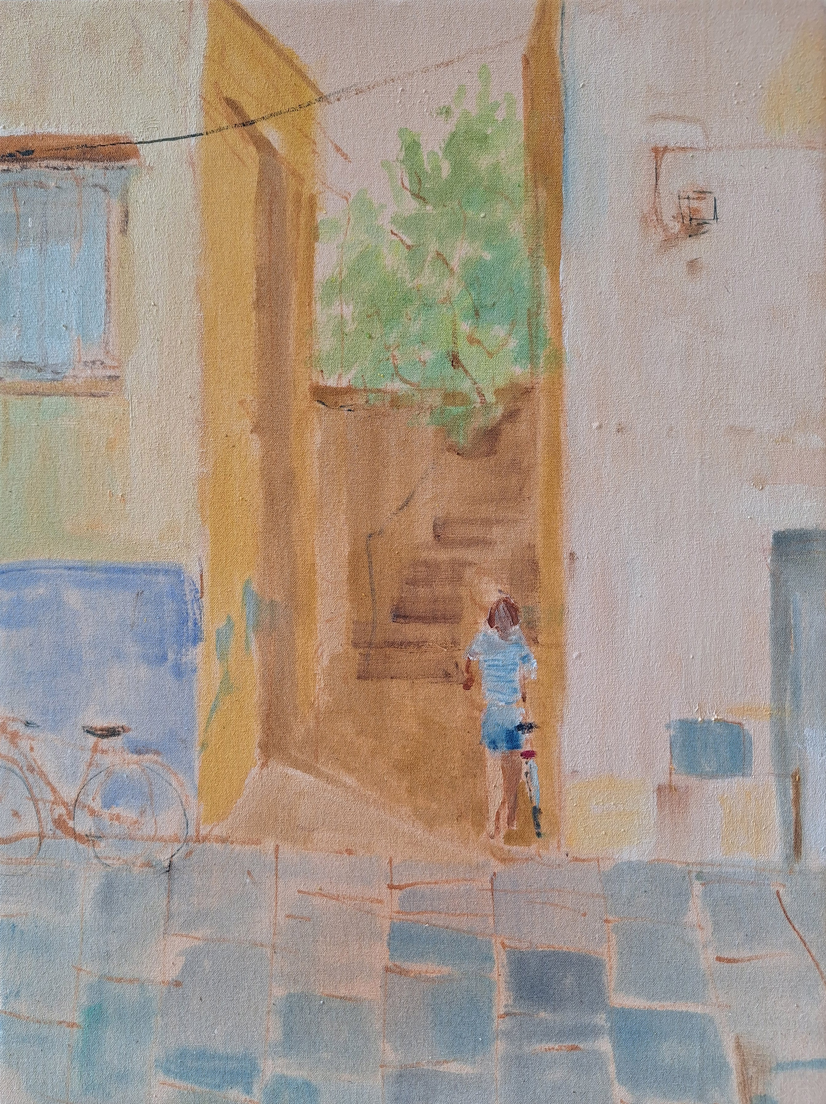 Ragazza dell'isola. 2026. Olio su tela (40x30 cm)