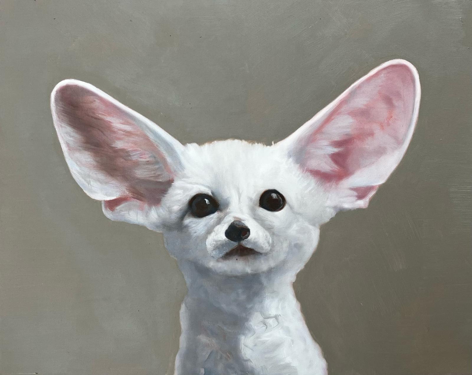 Tamer Animals, 2024. Olio su lino (40x50 cm)